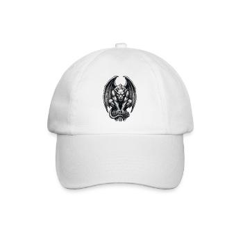 Vintage Gargoyle - Baseballkappe - Weiß/Weiß - Vorne