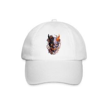 Hannya – Yōkai-Dämon - Baseballkappe - Weiß/Weiß - Vorne