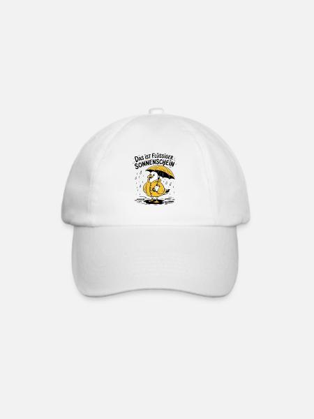 Das Ist Flüssiger Sonnenschein Lustige Möwe Im - Baseballkappe - Weiß/Weiß