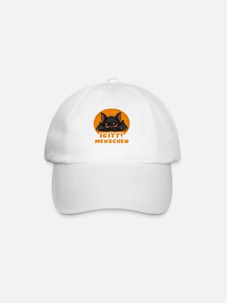 Lustige Igitt ! Menschen Fledermaus - Baseballkappe - Weiß/Weiß