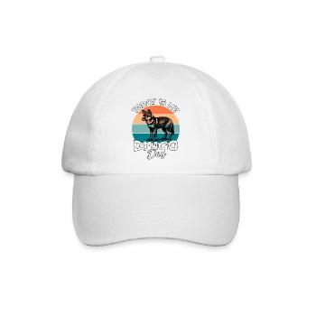 Australischer Wildhund Dingo - Baseballkappe - Weiß/Weiß - Vorne