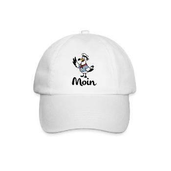 Möwe Moin Matrose - Baseballkappe - Weiß/Weiß - Vorne
