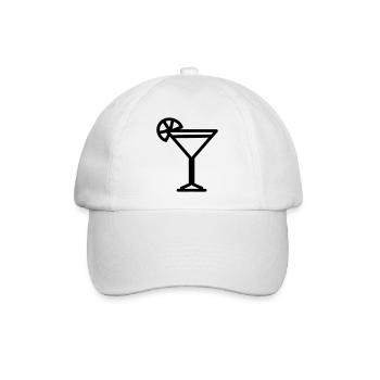 Cocktail - Baseballkappe - Weiß/Weiß - Vorne