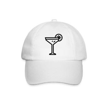 Cocktail - Baseballkappe - Weiß/Weiß - Vorne