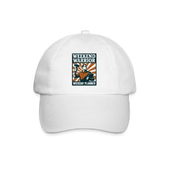 Wochenendkrieger | Renovierung Planer - Baseballkappe - Weiß/Weiß - Vorne