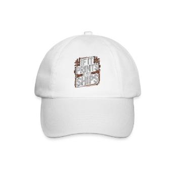 Print Designer If It Prints It Ships Print Expert - Baseballkappe - Weiß/Weiß - Vorne