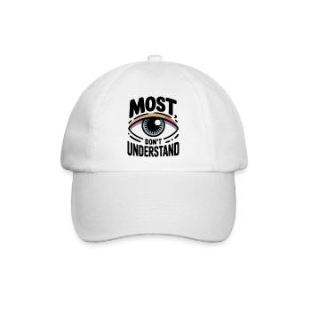 most-don-t-understand - Baseballkappe - Weiß/Weiß - Vorne
