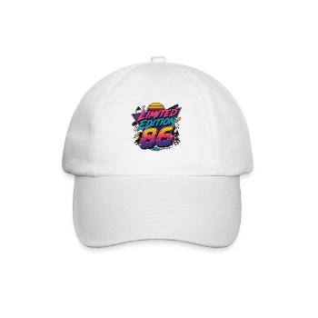 Limited Edition 86 Neon Retro 40. Geburtstag - Baseballkappe - Weiß/Weiß - Vorne