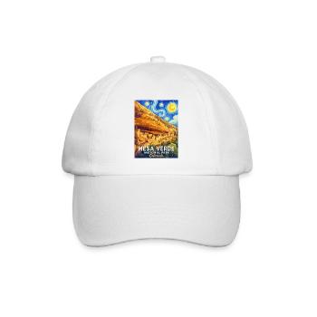 Mesa Verde Sternennacht Colorado - Baseballkappe - Weiß/Weiß - Vorne