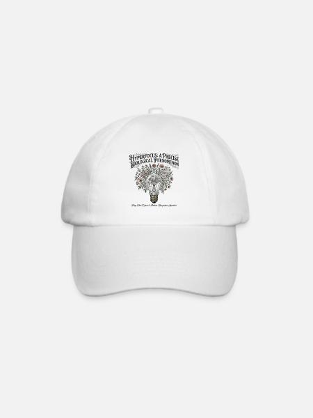 ADHS Hyperfokus - Spezialist für Mustererkennung - Baseballkappe - Weiß/Weiß