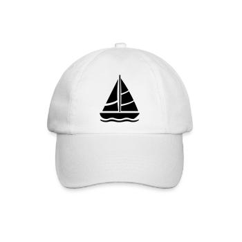 Segelschiff - Baseballkappe - Weiß/Weiß - Vorne