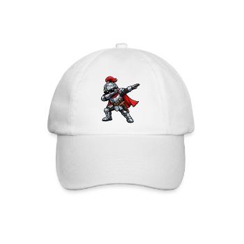 Dabbing Ritter - Baseballkappe - Weiß/Weiß - Vorne