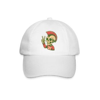 21 amed punk amedspor cool taraftar diyarbakir - Baseballkappe - Weiß/Weiß - Vorne