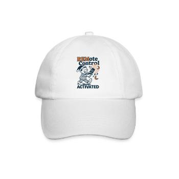 Schlaf-Fernsteuerung | Schlafwandeln Humor - Baseballkappe - Weiß/Weiß - Vorne