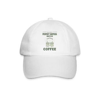 Perfekte Matcha Batch Sweet Serenity Coffee Matcha - Baseballkappe - Weiß/Weiß - Vorne