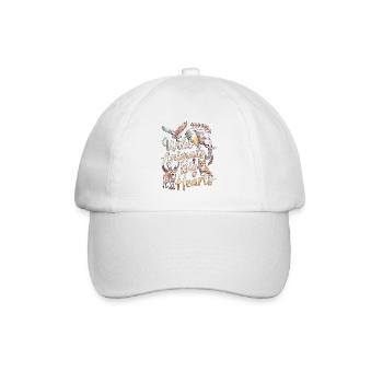 Wildlife Vet Wild Animals Big Hearts Animal Lover - Baseballkappe - Weiß/Weiß - Vorne
