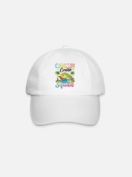 Cancun Cruise Squad - Baseballkappe - Weiß/Weiß