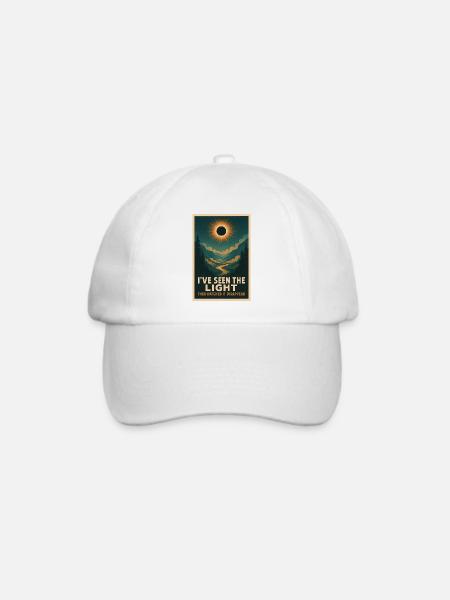 Licht verschwindet | Eclipse - Baseballkappe - Weiß/Weiß