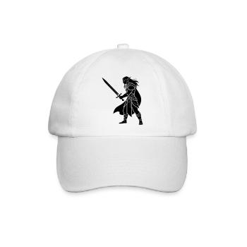 Dunkler Elf - Baseballkappe - Weiß/Weiß - Vorne