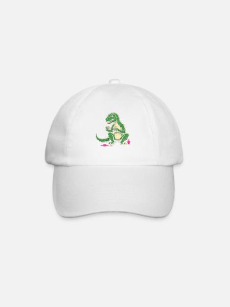 Dino Nagellack Chaos - Baseballkappe - Weiß/Weiß