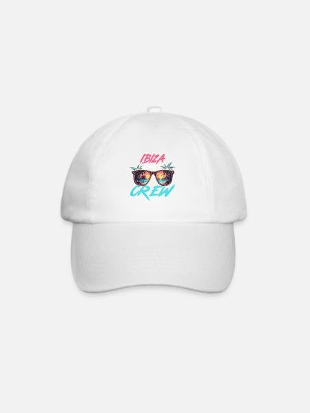 Ibiza Party Crew - Baseballkappe - Weiß/Weiß