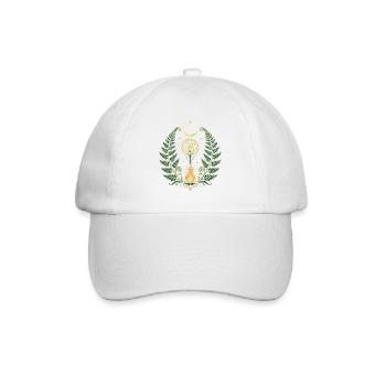Kupala-Farnblume - Baseballkappe - Weiß/Weiß - Vorne