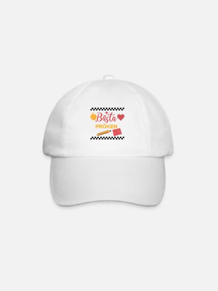 Bästa Fröken: Lärareinspiration - Baseballkappe - Weiß/Weiß
