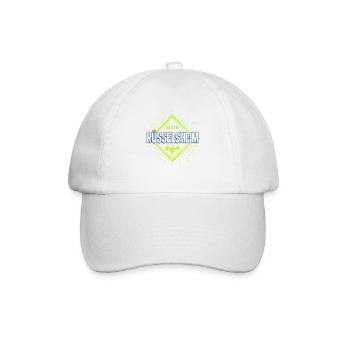 Rüsselsheim am Main Retro Reben Deutschland Design - Baseballkappe - Weiß/Weiß - Vorne