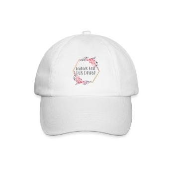 Best Bus Driver – Busfahrerin Geschenk - Baseballkappe - Weiß/Weiß - Vorne