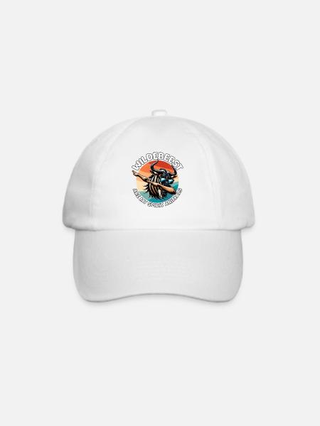 Lustige Gnu Sprüche - Baseballkappe - Weiß/Weiß