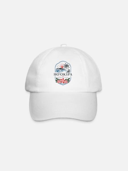 Hookipa Willkommen Wärme - Baseballkappe - Weiß/Weiß