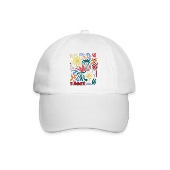 Summer tropical - Baseballkappe - Weiß/Weiß - Vorne