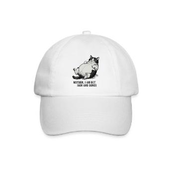 Moppelkatze Fette Katze - Baseballkappe - Weiß/Weiß - Vorne