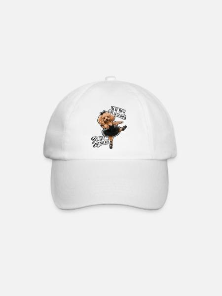Flauschig, elegant und nicht freundlich - Baseballkappe - Weiß/Weiß