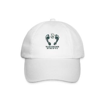 Auf mich ist Verlass, aber nur bis zu einer Armamp - Baseballkappe - Weiß/Weiß - Vorne