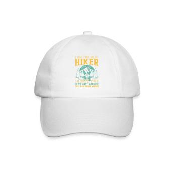 I am the best Hiker - Funny Hiking Mountain Hiker - Baseballkappe - Weiß/Weiß - Vorne