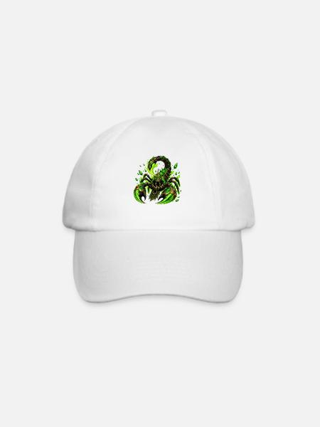 Emeraldischer Kralle-Dämon - Baseballkappe - Weiß/Weiß
