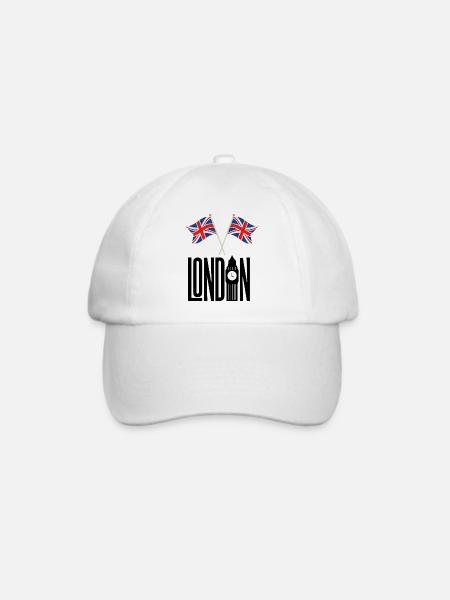 London - Baseballkappe - Weiß/Weiß