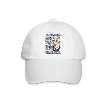 Llamanager Chef Schäff | Teamleiter | Manager CEO - Baseballkappe - Weiß/Weiß - Vorne