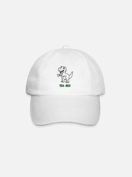 Tea-Rex Tee-Genießer - Baseballkappe - Weiß/Weiß