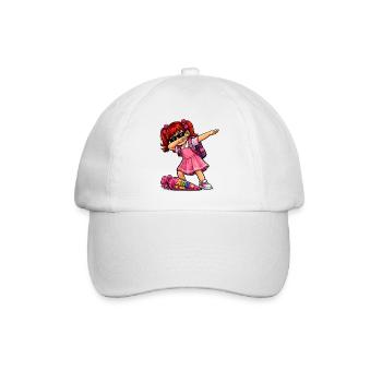 Dabbing ABC-Schützin rote Haare (Ginger) - Baseballkappe - Weiß/Weiß - Vorne