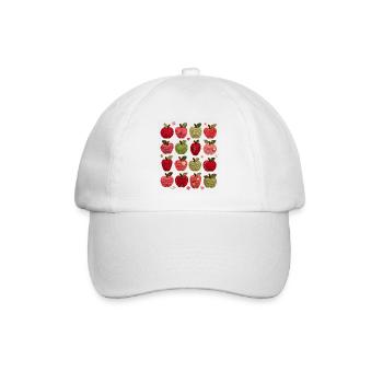 Äpfel Äpfel - Baseballkappe - Weiß/Weiß - Vorne
