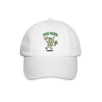JGA Mojito Cocktail Barkeeper - Baseballkappe - Weiß/Weiß - Vorne
