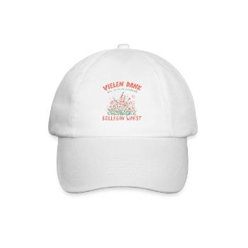Kollegin Abschied Retro Blumen Jobwechsel Rente - Baseballkappe - Weiß/Weiß - Vorne
