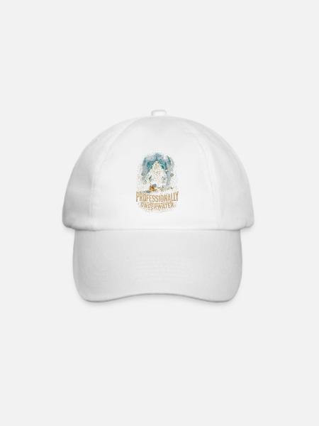 Berufstaucher Industrietaucher - Baseballkappe - Weiß/Weiß