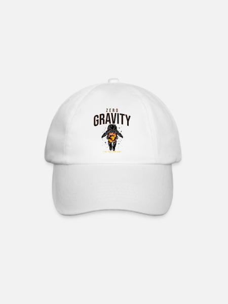 Zero Gravity Astronaut Erde Weltraum - Baseballkappe - Weiß/Weiß