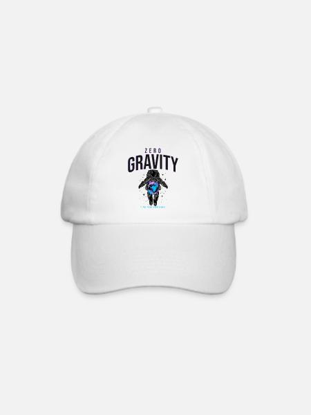 Zero Gravity Astronaut Erde Weltraum - Baseballkappe - Weiß/Weiß