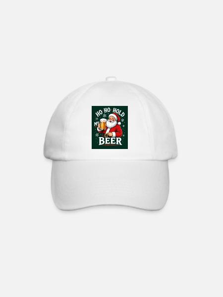 christmas cool Santa - Baseballkappe - Weiß/Weiß
