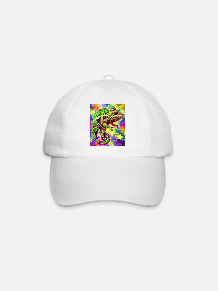 Chamäleon - Baseballkappe - Weiß/Weiß