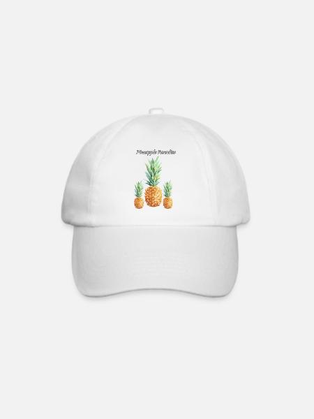 Pineapple Paradise - Baseballkappe - Weiß/Weiß